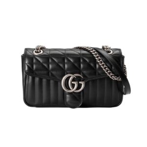 구찌[gucci/OC]GG 마몽 스몰 숄더백(블랙/은장)