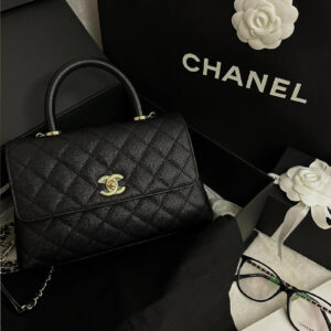 [chanel]코코핸들 스몰 플랩 백(블랙/금장/캐비어)